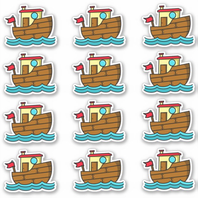 Sticker Tugboat Cute (Devant)