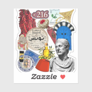 Sticker Tunisie Design Culture et patrimoine tunisien