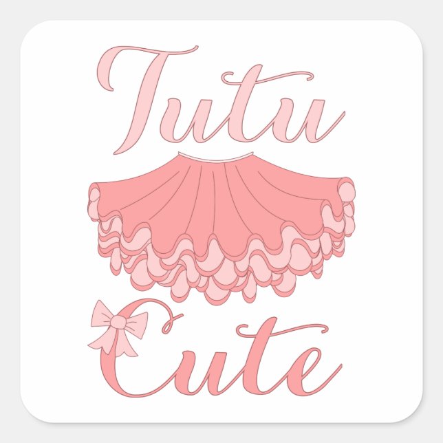 Sticker Tutu Cute Ballet (Devant)