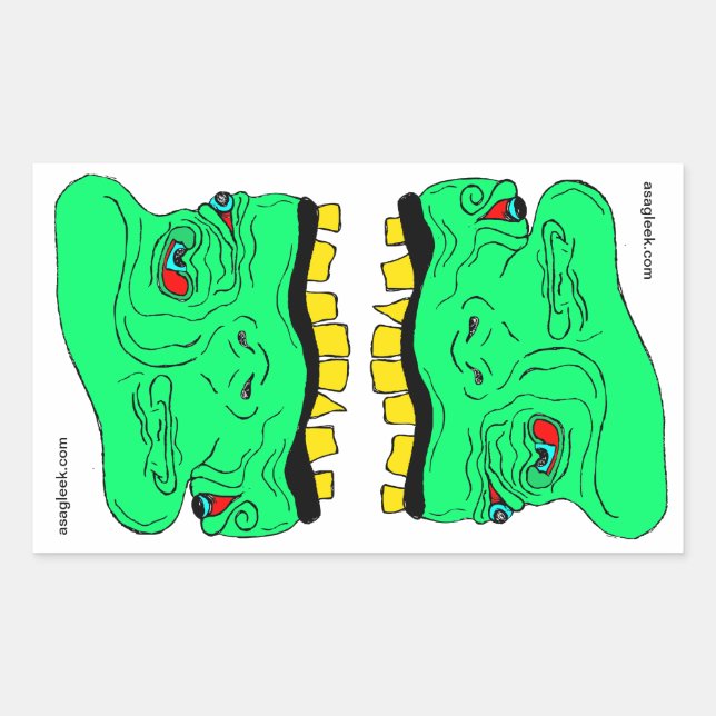 Sticker Twin Goblin Heads (Devant)