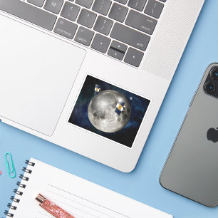 Sticker Twin Grail Spacecraft Orbitant La Lune.