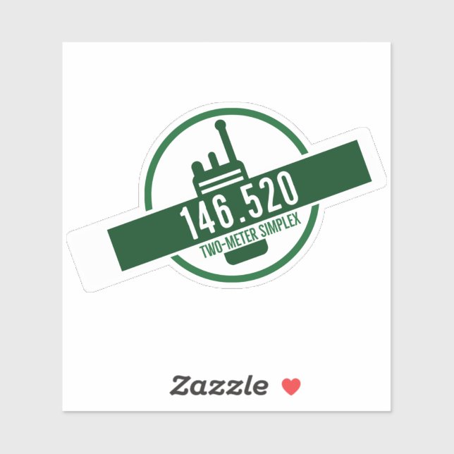 Sticker Two Meter Simplex Calling Frequency (Feuille)
