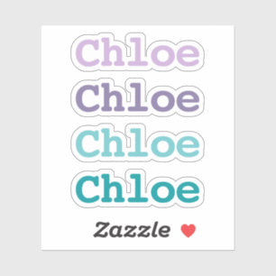Sticker Type de couleur de dégradé Turquoise et pourpre No