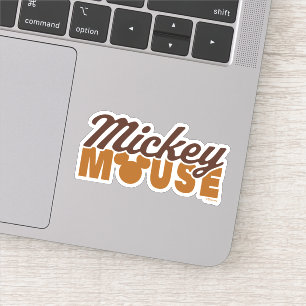 Sticker Typographie du nom de Mickey Mouse icône