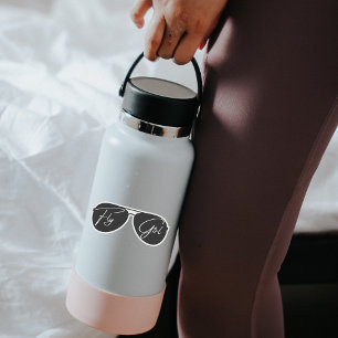 Sticker Typographie minimaliste, Lunettes de soleil Aviato