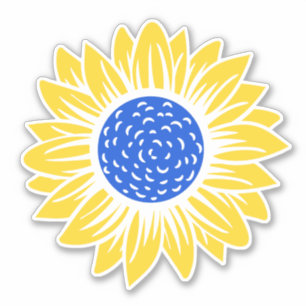 Sticker Ukraine Sunflower Solidarité ukrainienne pour la p