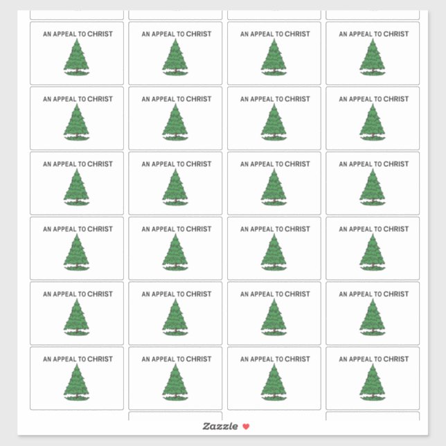 Sticker Un appel au Christ decrit (Feuille)