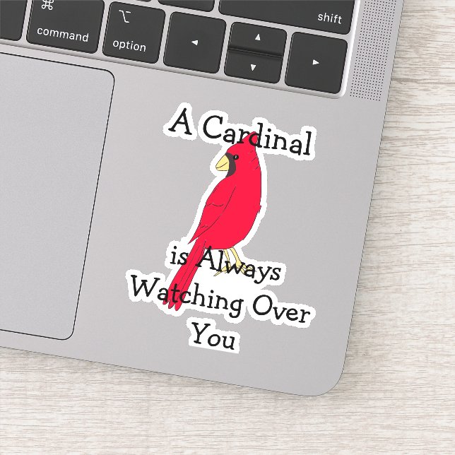 Sticker Un Cardinal Veille Toujours Sur Vous (Détail)