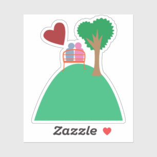 Sticker Un couple en rendez-vous