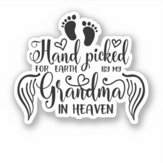 Sticker Un instant en our arms a lifetime in our hearts