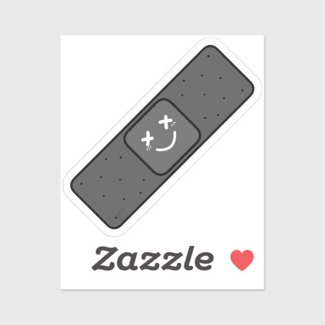 Sticker Un pansement foncé (Feuille)