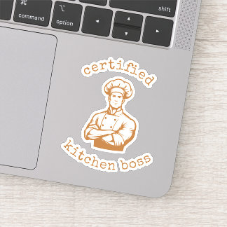 Sticker Un style de chef comique de couleur cuivre foresti