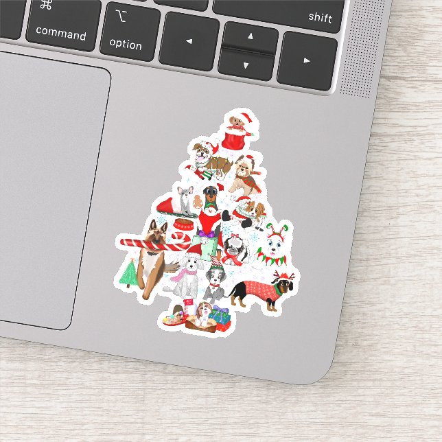 Sticker Un très joyeux Noël Doggie (Détail)