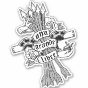 STICKER UNA GRANDE LIBRE