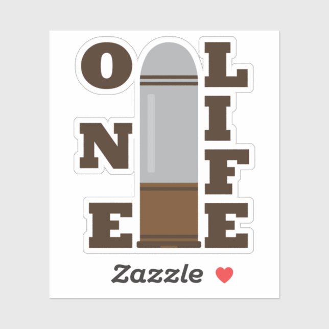 Sticker Une balle, une vie, détruire une famille (Feuille)