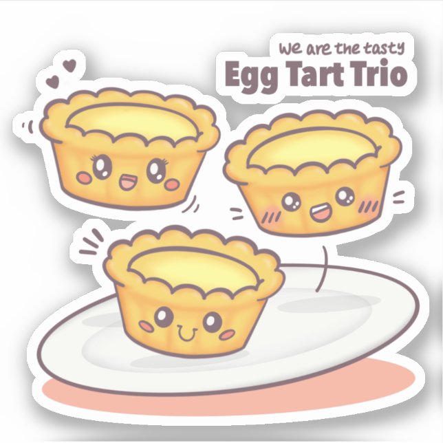 Sticker Une bonne tarte aux oeufs ! (Devant)
