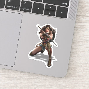 Sticker Une Femme Merveilleuse Blocage Avec Des Bracelets