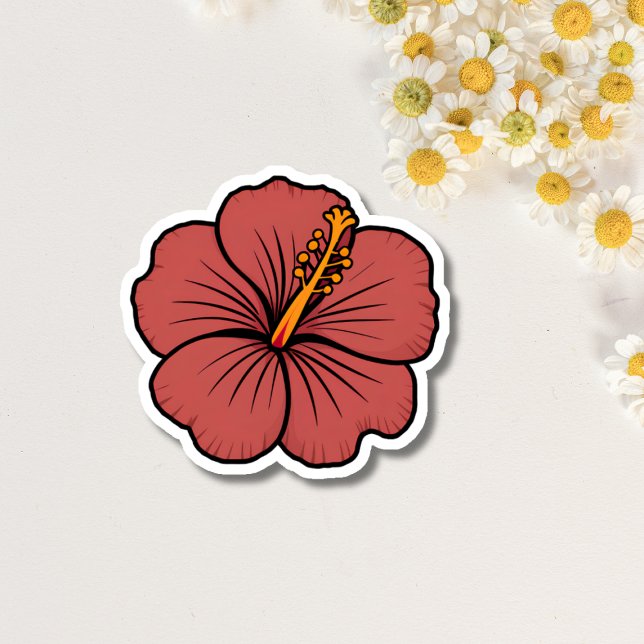 Sticker une magnifique fleur d'hibiscus (Créateur téléchargé)