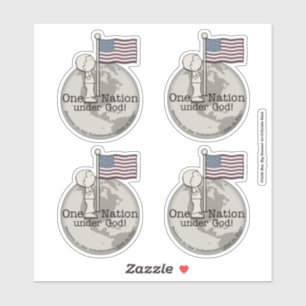 Sticker Une nation sous Dieu
