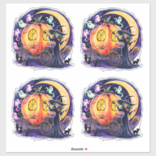 Sticker Une sorcière à minuit