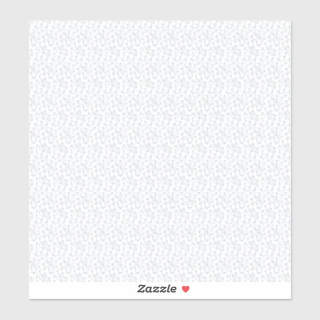 Sticker Une surface entièrement blanche et sans fonctionna (Feuille)