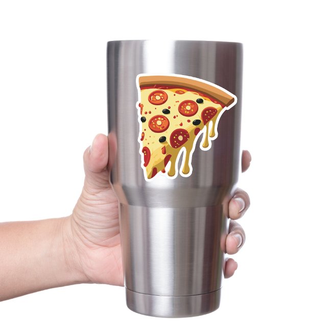 Sticker Une tranche de pizza Peperoni au fromage (Créateur téléchargé)