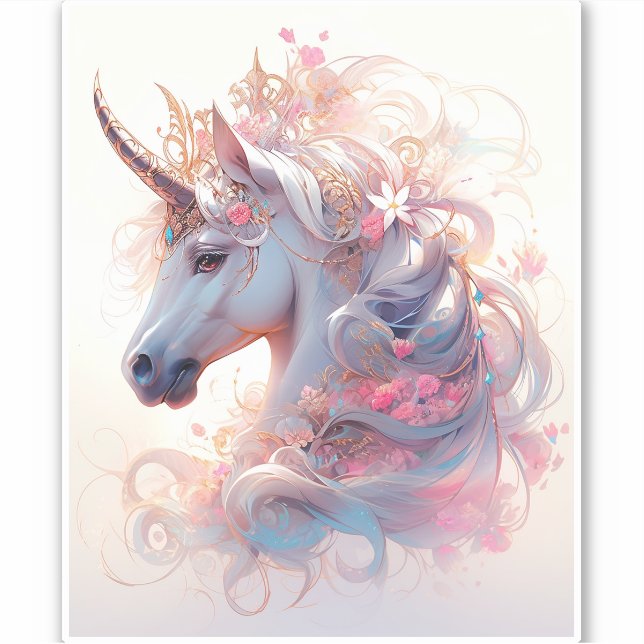Sticker Unicorn Imaginaire Art (Devant)