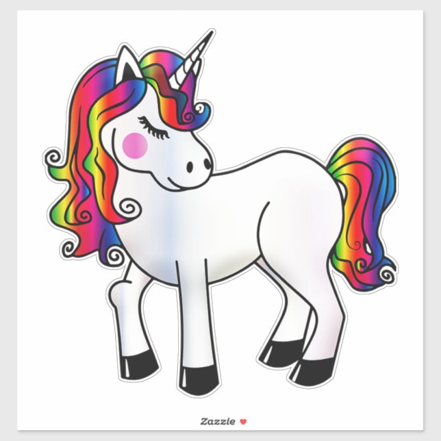 Sticker Unicorne (Feuille)