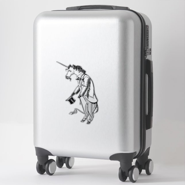 Sticker Unicorne (Sur valise)