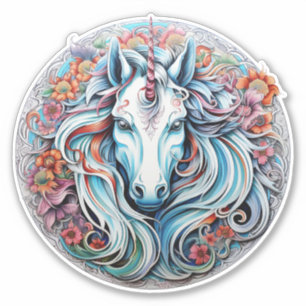 Sticker Unicorne