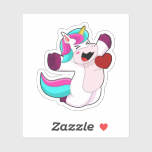 Sticker Unicorne avec coeur