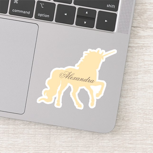Sticker Unicorne personnalisée (Détail)