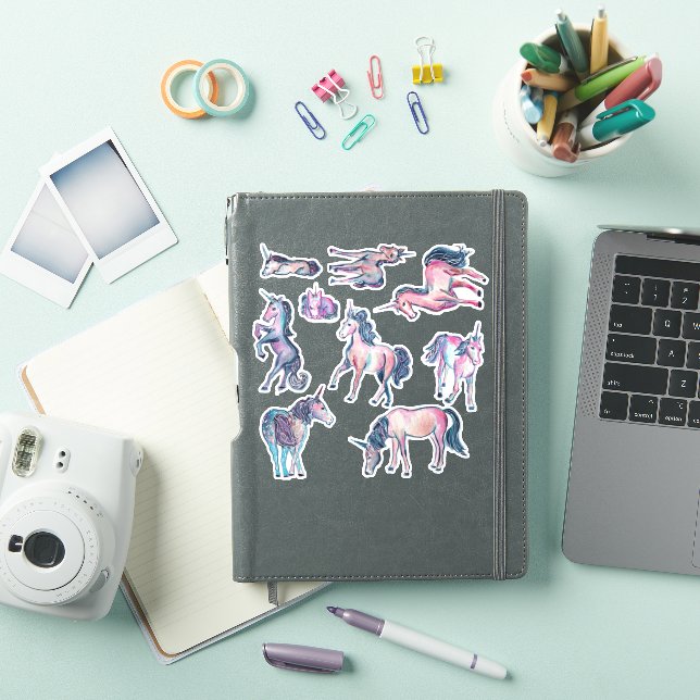 Sticker Unicornes d'Imaginaire de Galaxie Confetti (Couverture iPad)