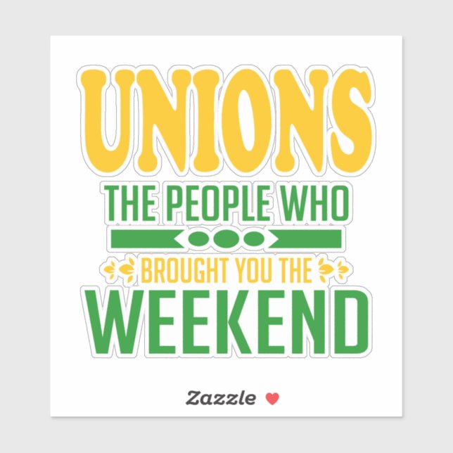 Sticker Union Weekends (Feuille)