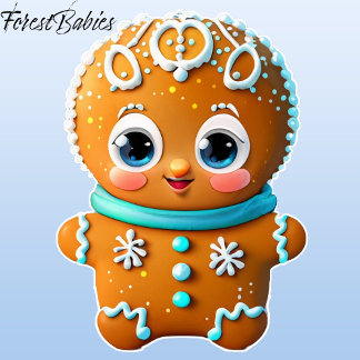 Sticker Unique Gingerbread Boy Cookie Cartoon Graphic
