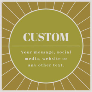 Sticker Unique Modèle de conception modifiable inspiré par