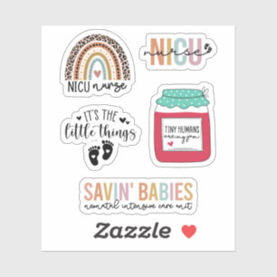 Sticker Unité de soins intensifs néonatals mignons NICU Nu