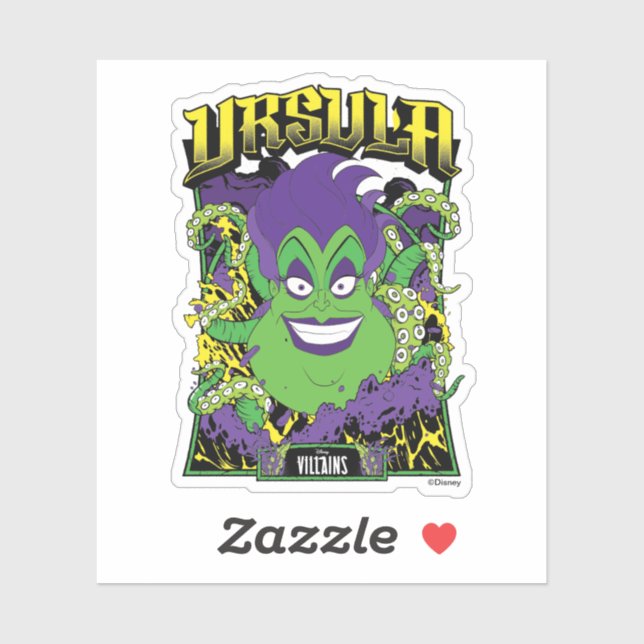 Sticker Ursula | Design néon (Feuille)