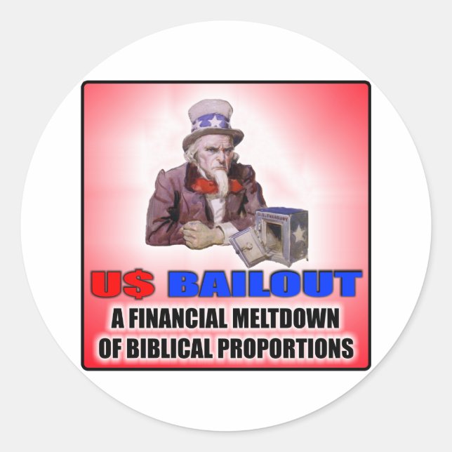 Sticker US BAILOUT (Devant)