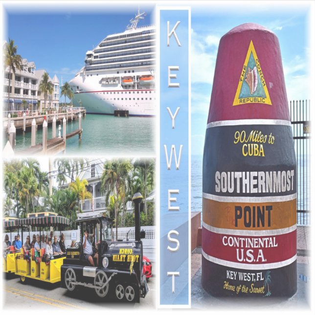 Sticker US Florida - Key West - Southernmost Point Buoy - (Devant)