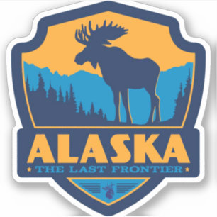 Sticker " USA : 2020/aujourd'hui Alaska - La dernière Fro