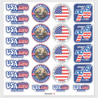 Sticker USA 250 - America's 250th Assorted