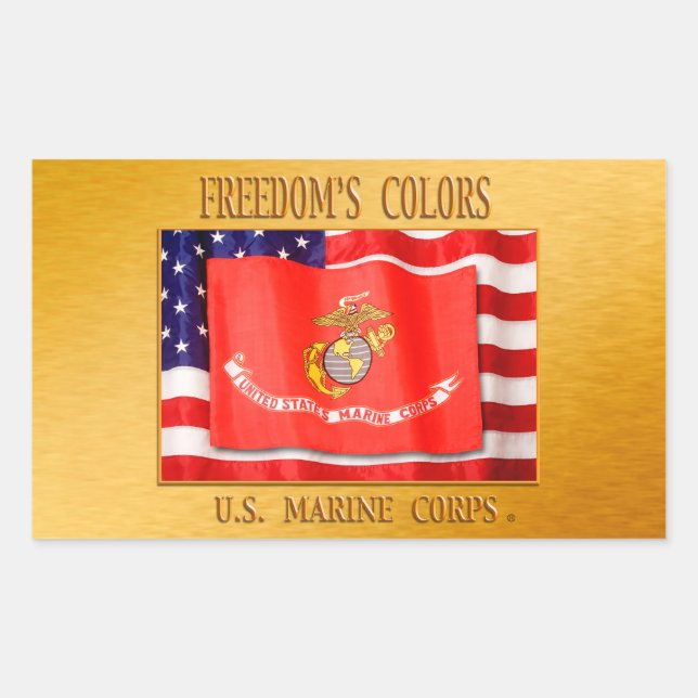 Sticker USMC, US Marine Corps, Wooshy, Sempe (Devant)