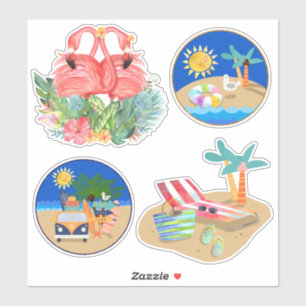 Sticker Vacances tropicales Beach Life