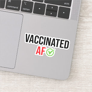 Sticker Vacciné, Vacciné AF