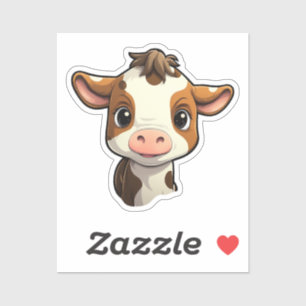 Sticker Vache caricaturale