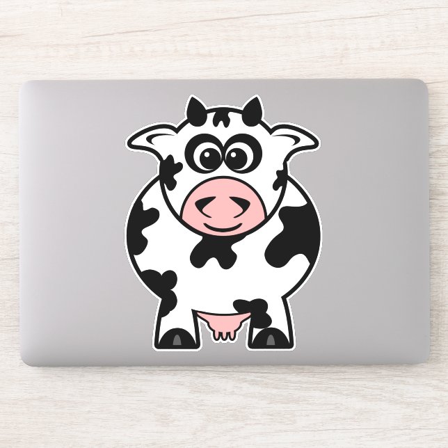 Sticker Vache charmante au dessin (Ordinateur)