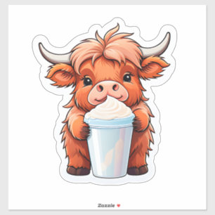 Sticker Vache des Hautes Terres