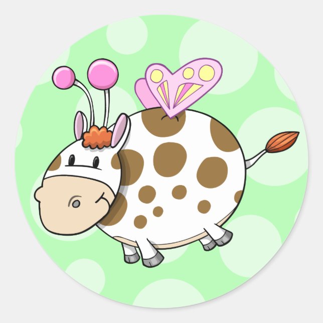 Sticker Vache Fée Cute (Devant)
