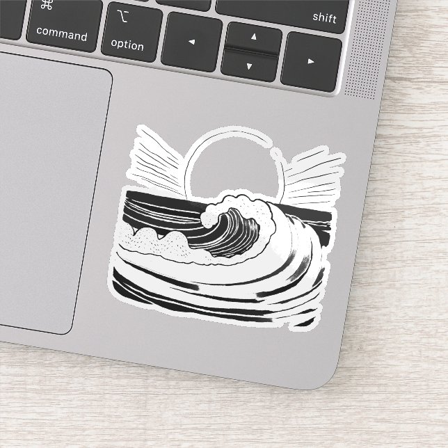 Sticker Vague océanique (Détail)